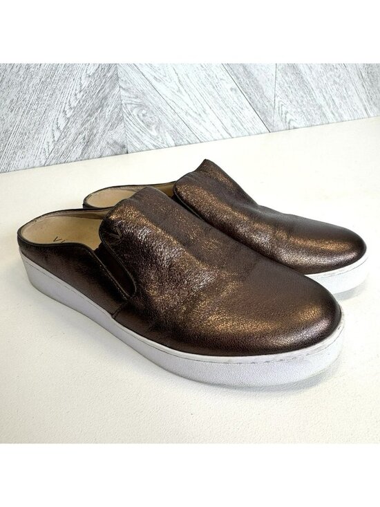 Vionic Shoes - Vionic Dakota Bronze Metallic Mules Comfort Shoes Womens Size 8.5 Slip On Slides